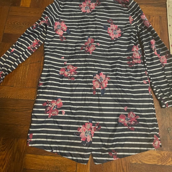 Joules Right as Rain Jacket floral stripes size: 8 lightweight - Picture 3 of 4